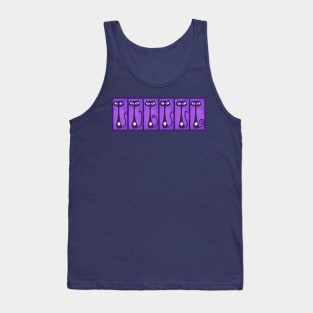 Purple Tiki Cats! Tank Top